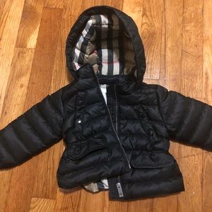 Black Burberry Puffer Jacket